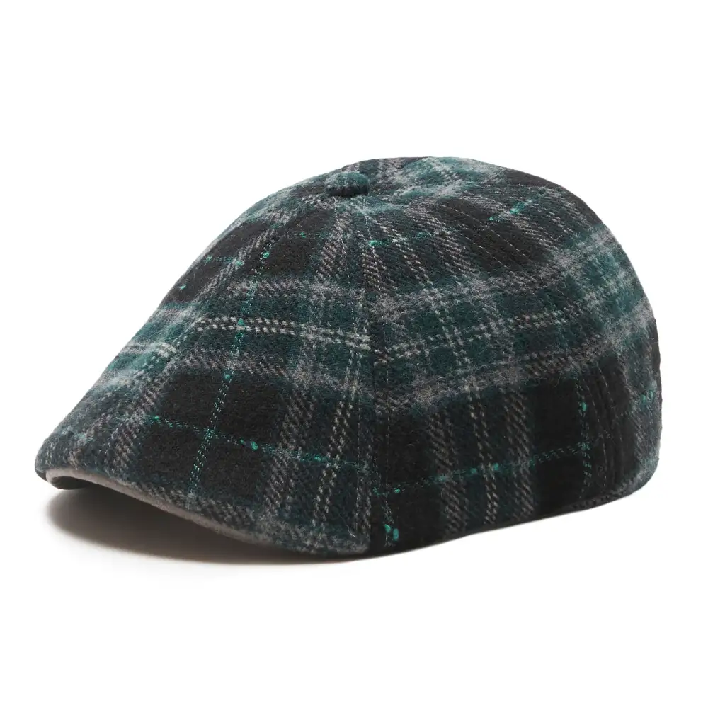 The Blarney Rose Boston Scally Cap - Blarney and Moss Plaid