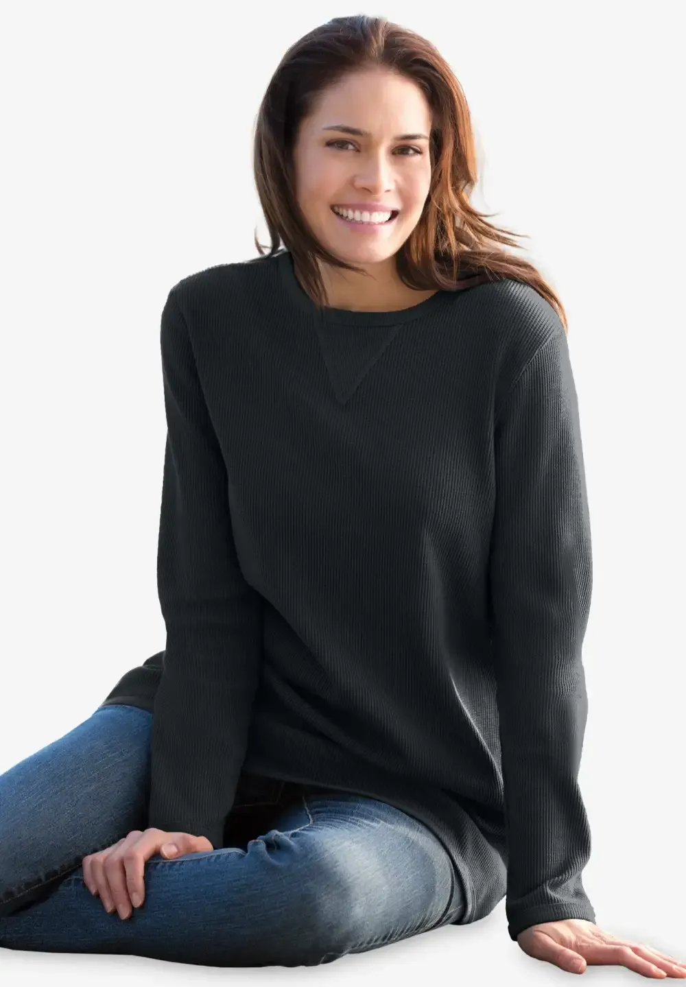 Waffle Thermal Sweatshirt