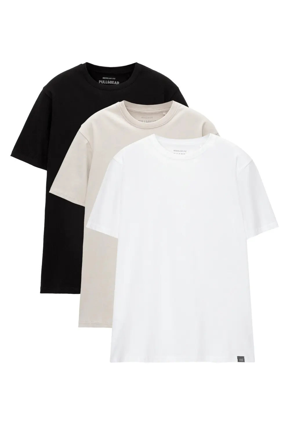 Pack of 3 basic regular fit T-shirts