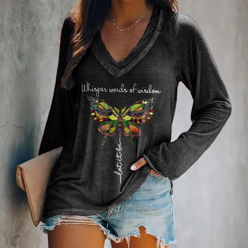 Whisper Words Of Wisdom Printed Women's T-shirt