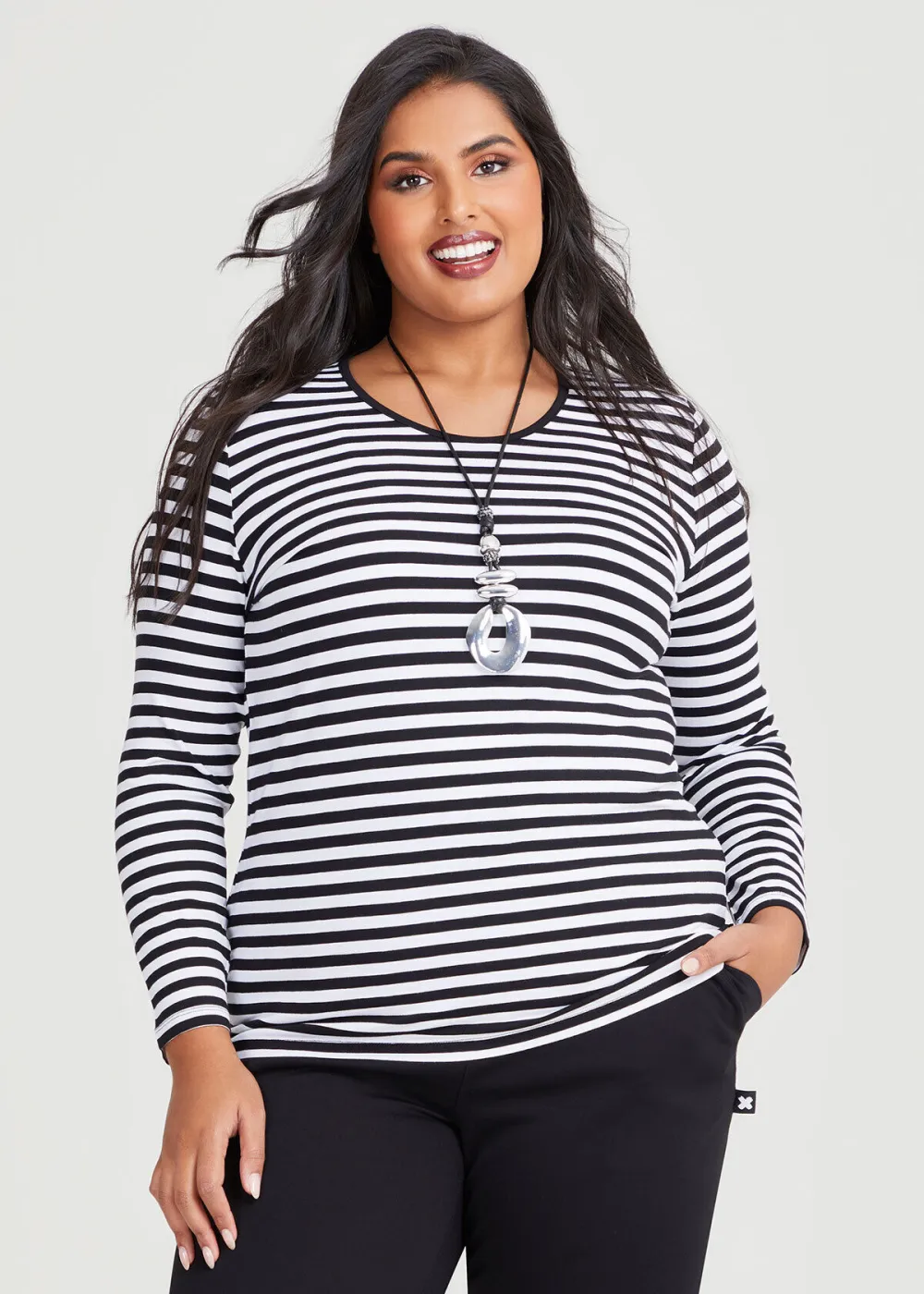 Natural Essie Stripe Top