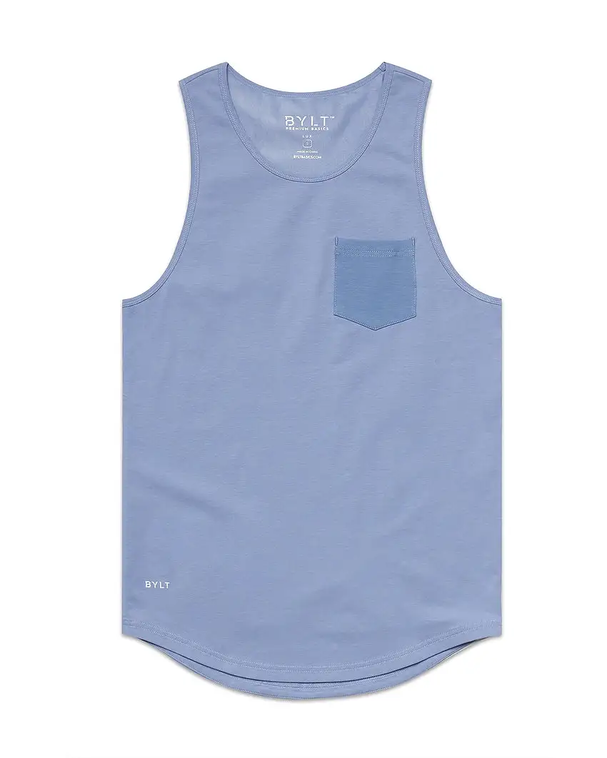 Lux Drop-Cut Pocket Tank