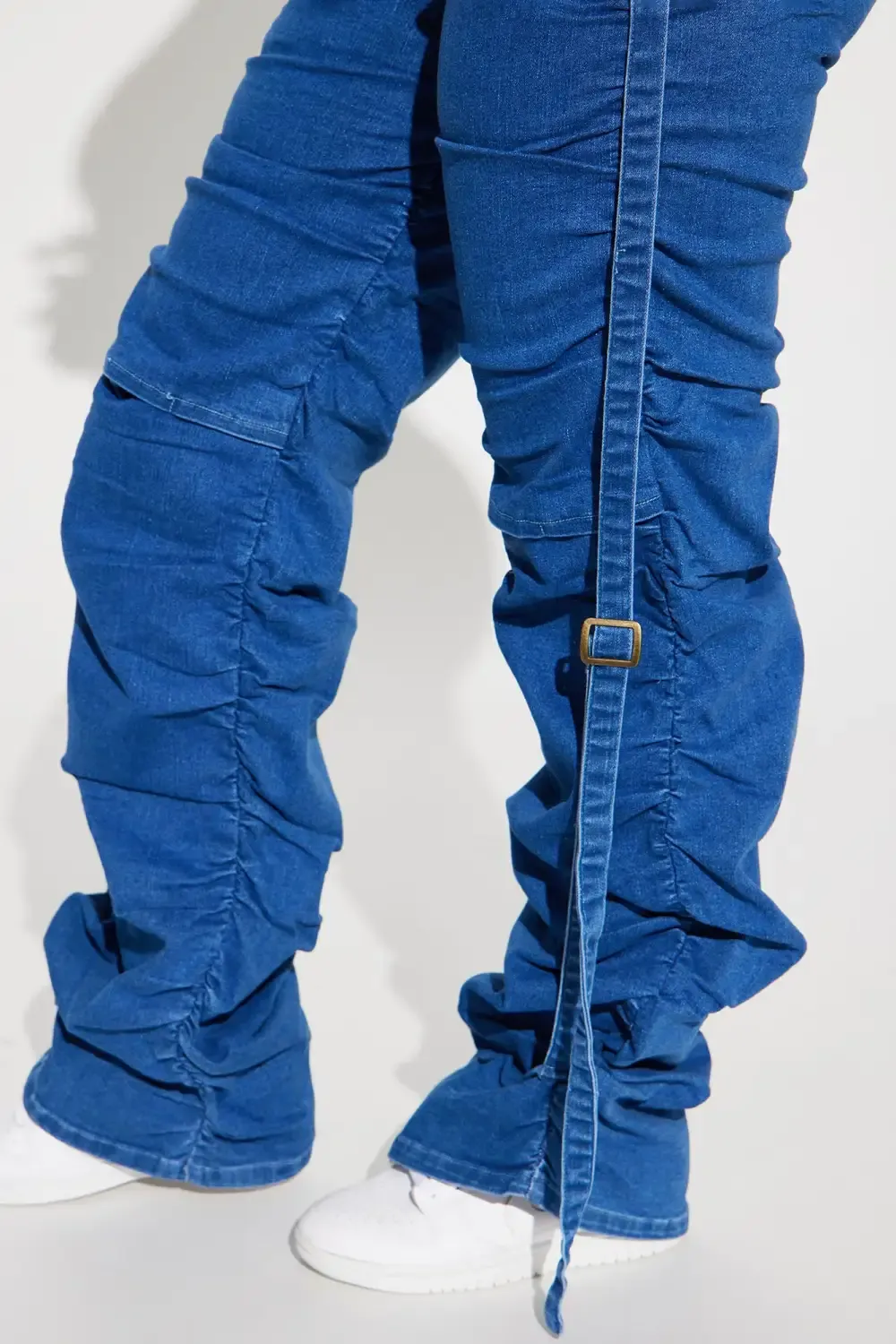 Willow Stacked Stretch Straight Leg Jeans - Dark Wash