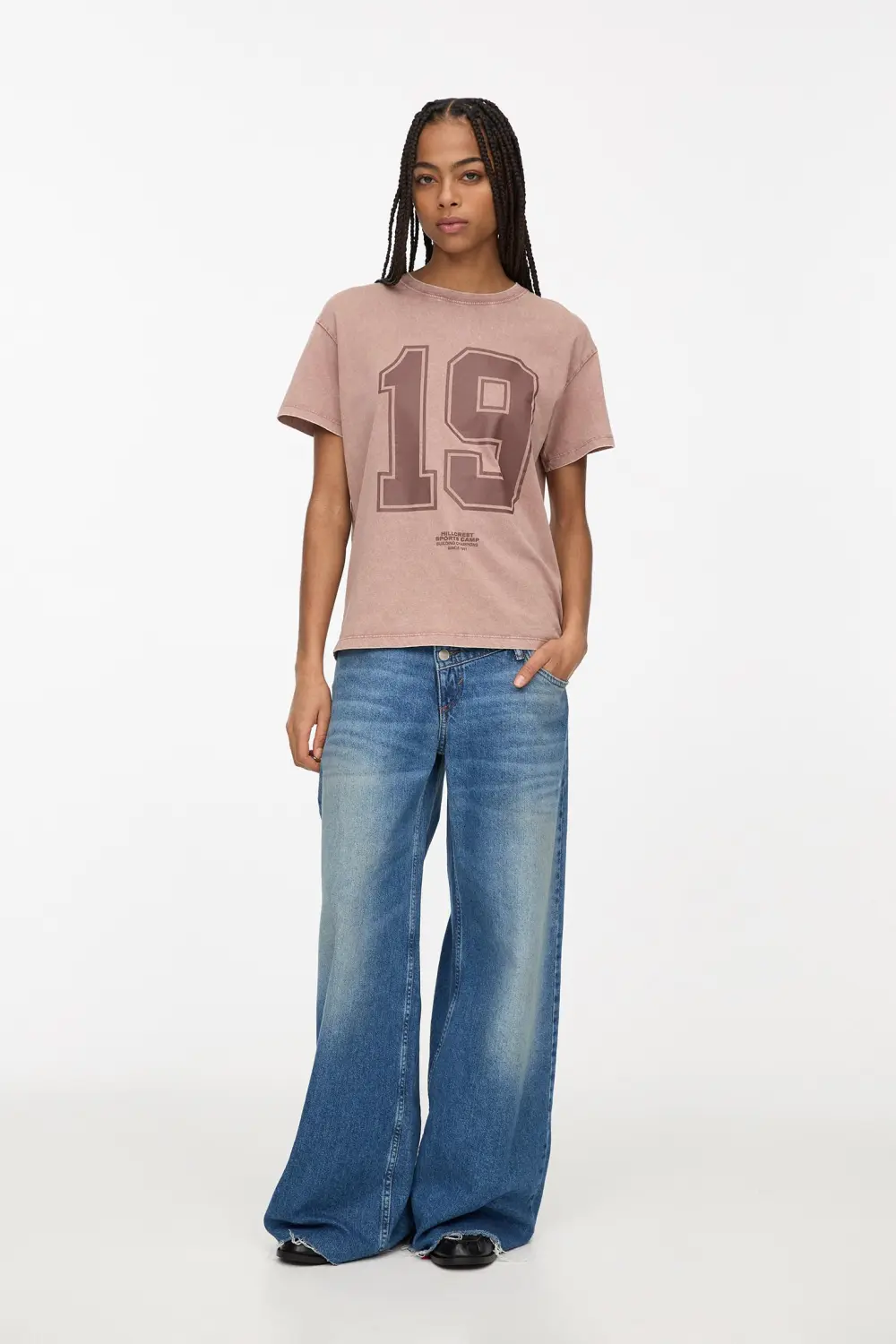 Camiseta varsity gráfico número