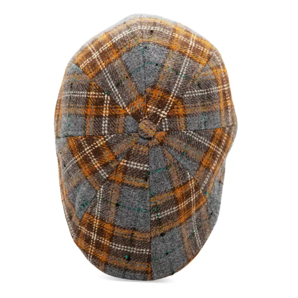 The Autumn Rose Boston Scally Cap - Autumn Plaid
