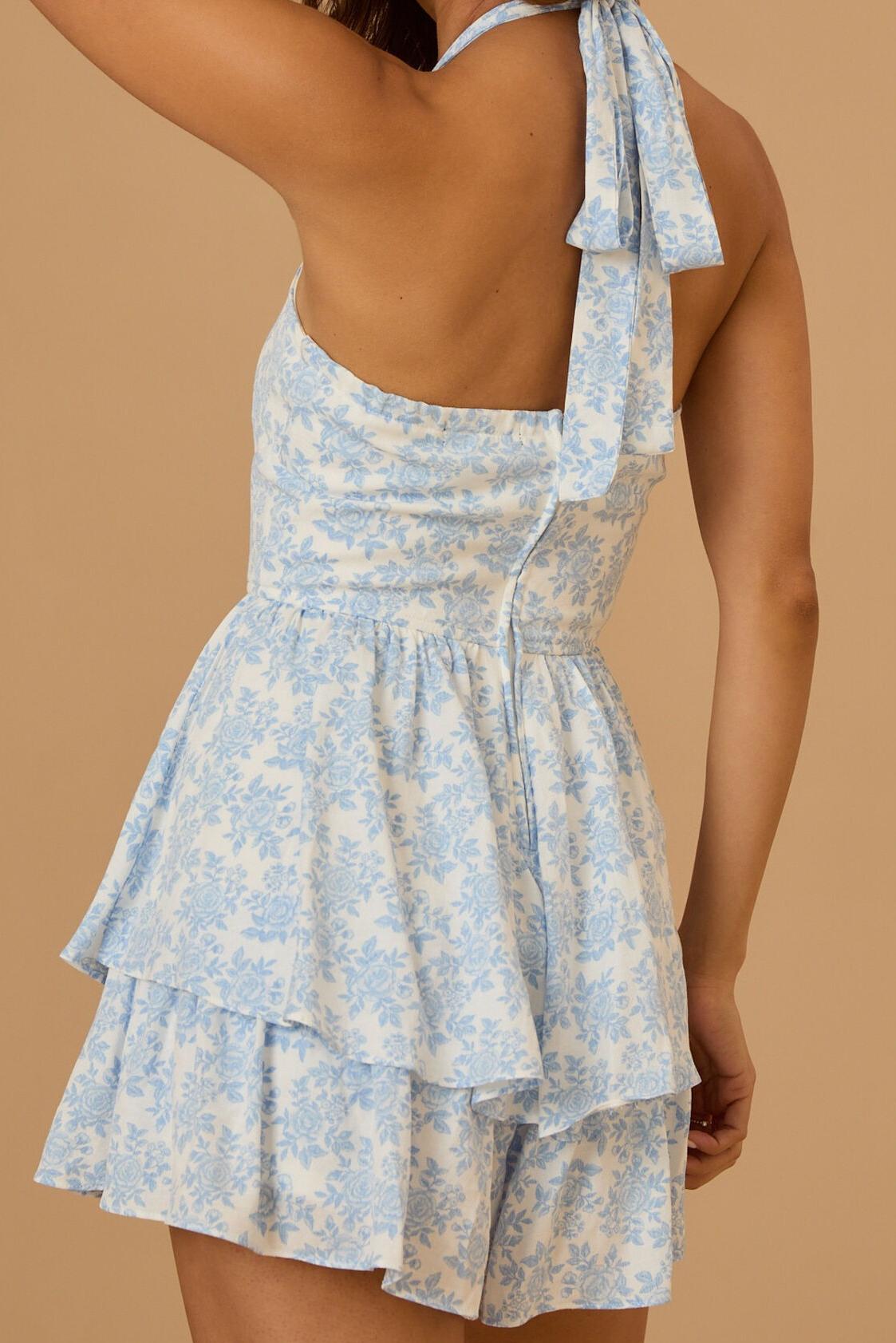 Halter Floral Romper