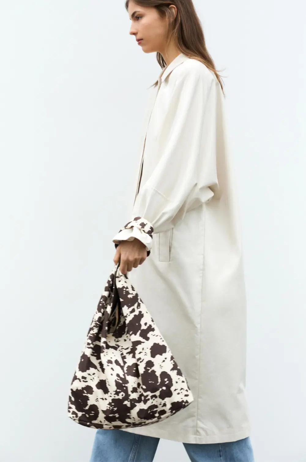Bolso shopper canvas animal print