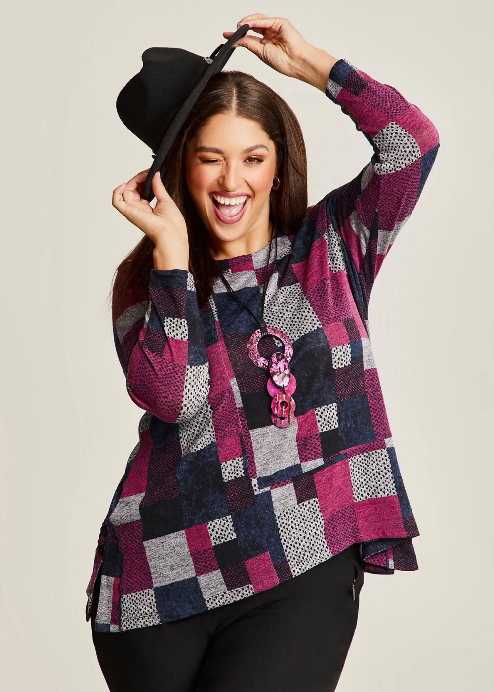 Patchwork Geo Top