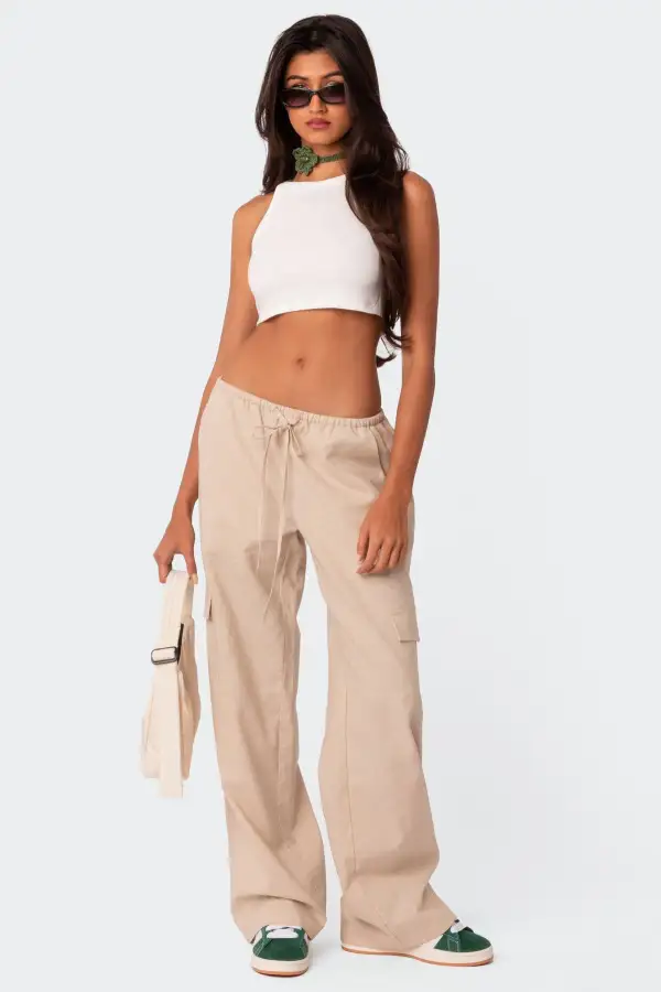 Square Neck Cropped Tank Top