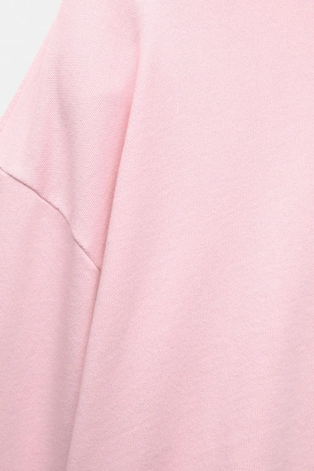 Sudadera boxy bajo desflecado