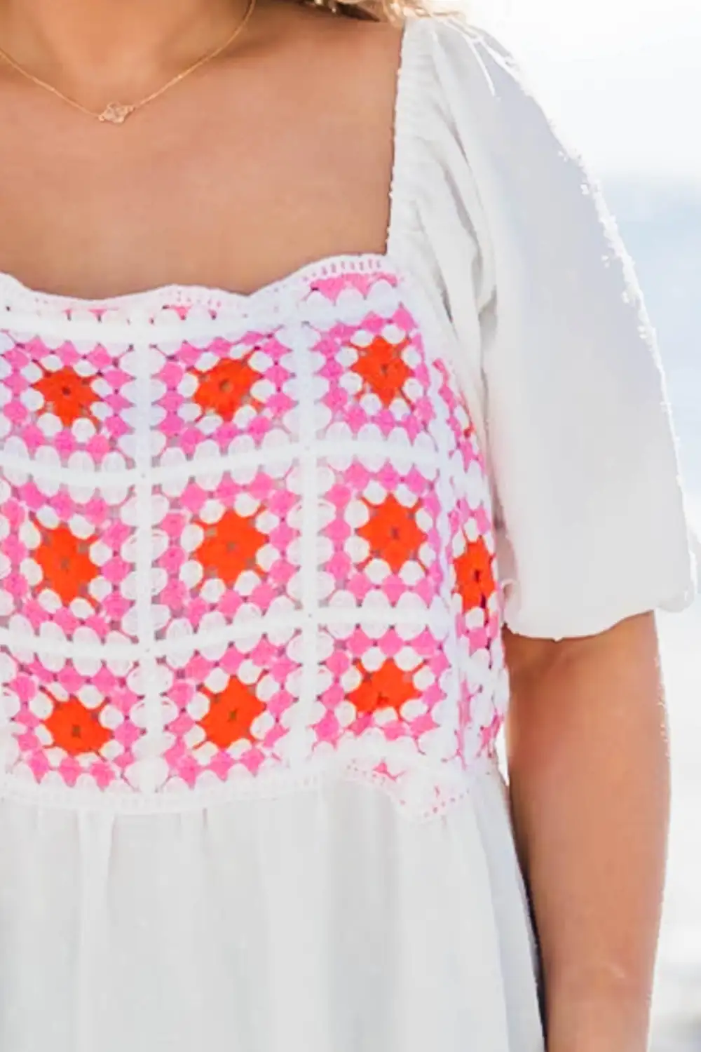 To Be In Love Babydoll Top, White