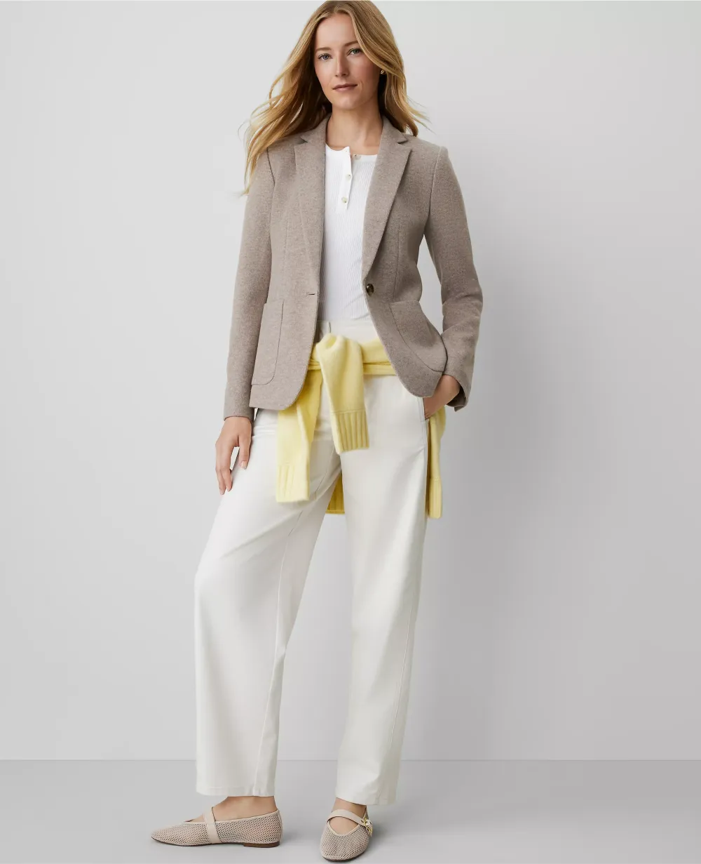 The Hutton Blazer in Brushed Rib Knit