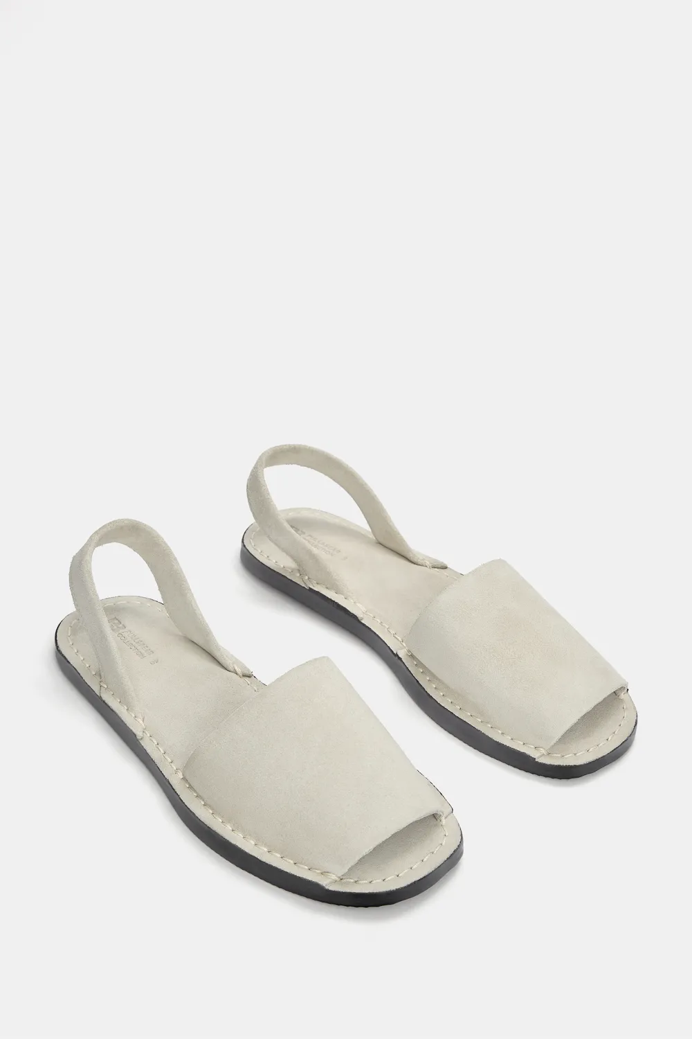 Sandalias planas piel