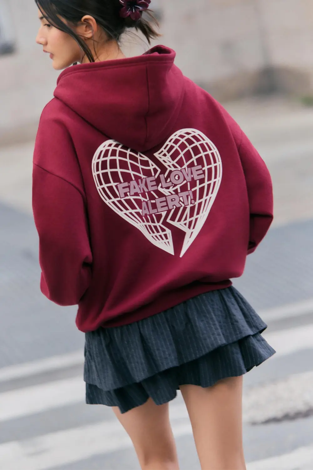 Sudadera capucha Love