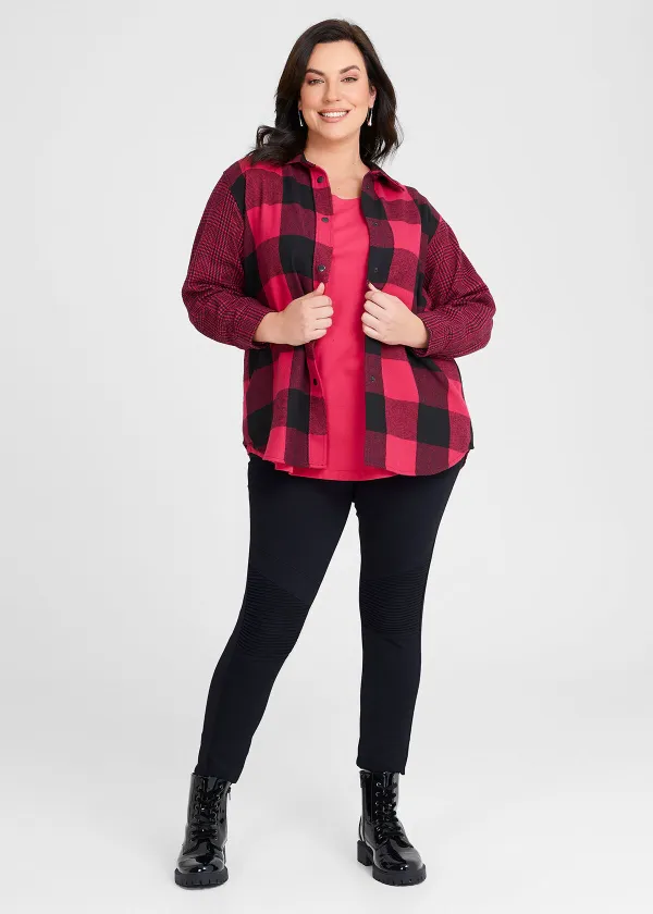 Multi Check Shacket