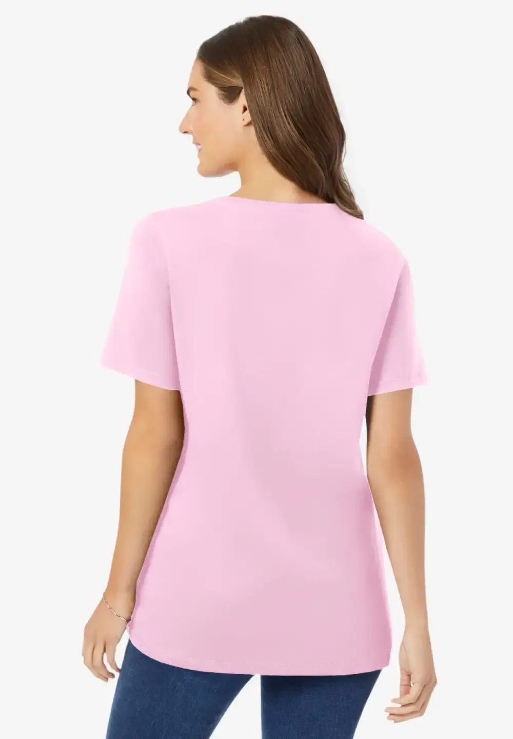 Perfect Short-Sleeve V-Neck Tee