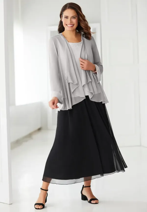 2-piece Sheer Jacket Set