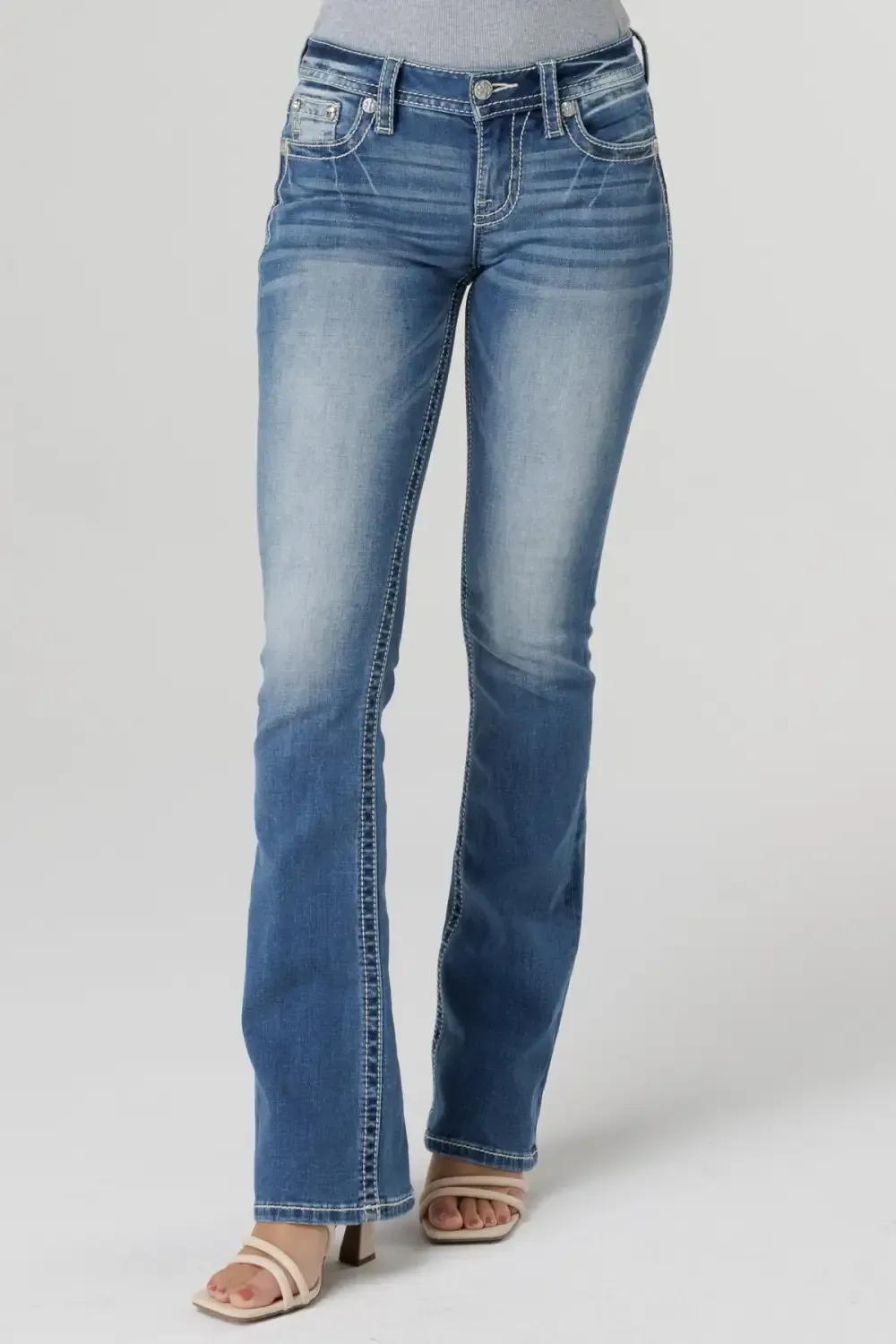 Featherington Floral Bootcut Jeans