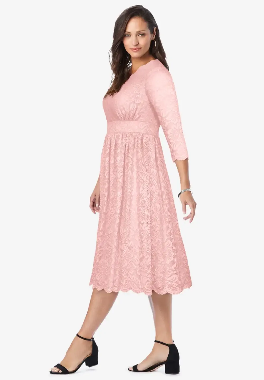 Stretch Lace A-Line Dress