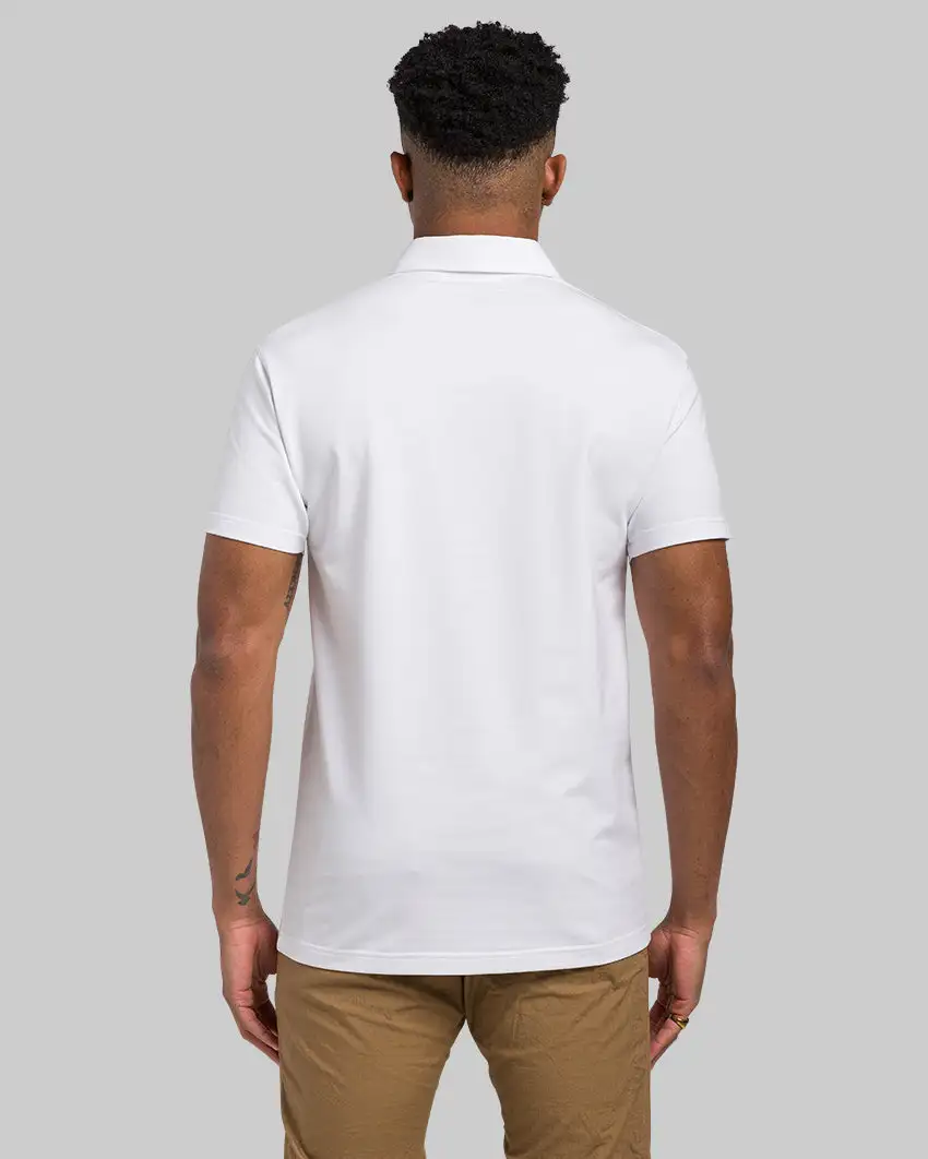 Lux Straight Hem Polo