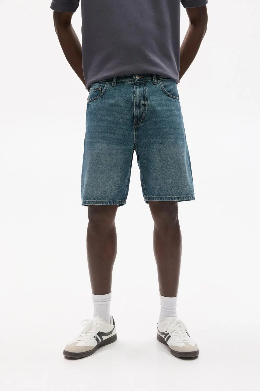 Standard denim Bermuda shorts