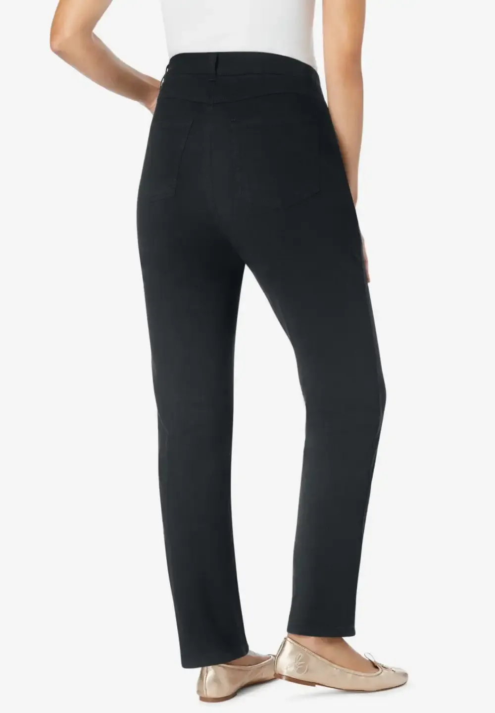 Straight-Leg Stretch Denim Jean