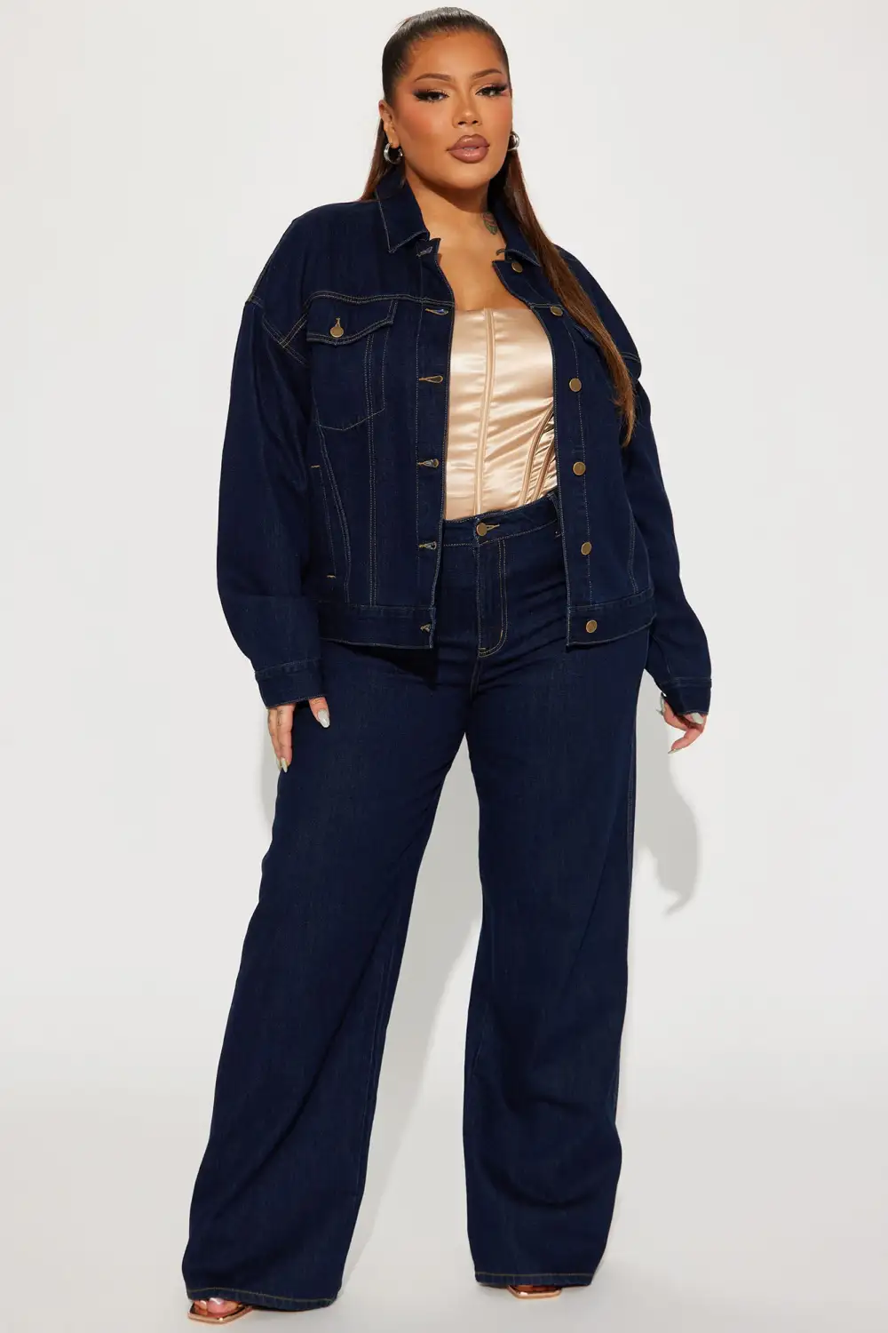 This Just In  Denim Trucker Jacket - Dark Wash