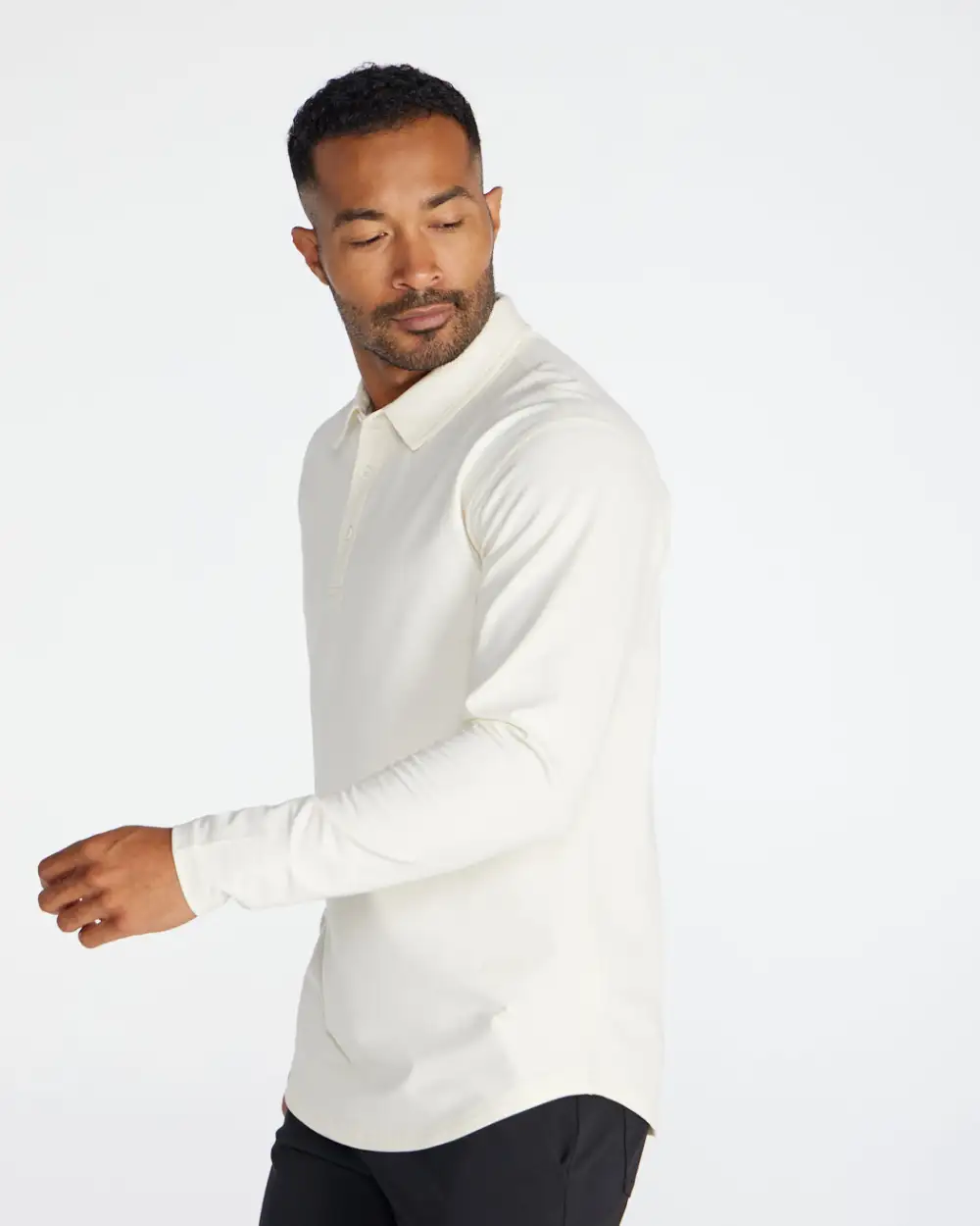 Drop-Cut Long Sleeve: Lux Polo