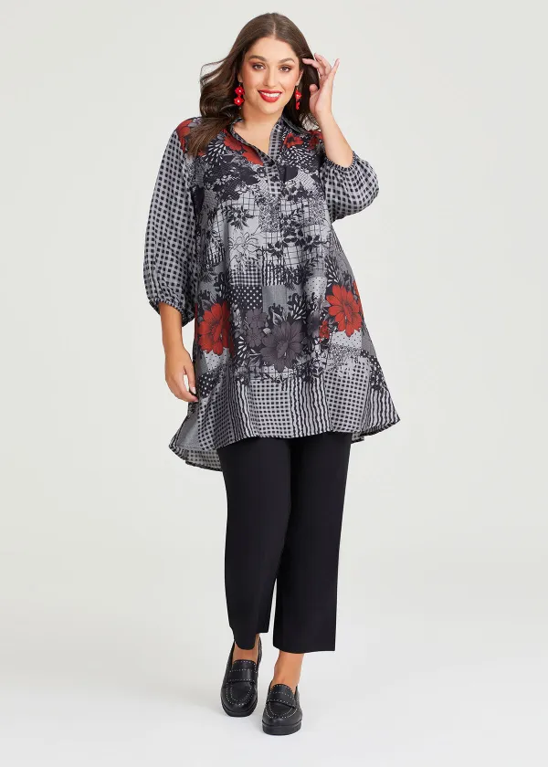 Collar Natural Swing Tunic