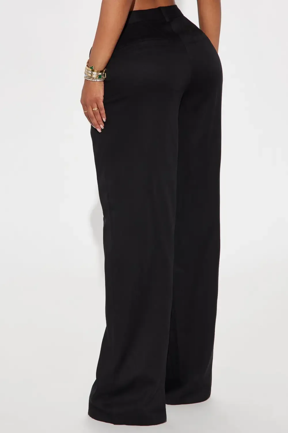 Next Level Wide Leg Trouser - Black
