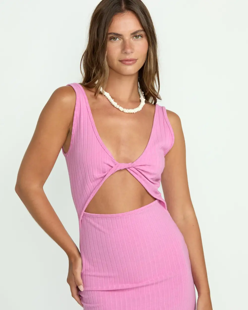 Take A Look Dress - Bright Rose