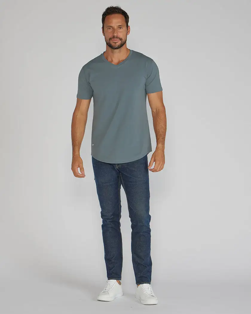 Drop-Cut V-Neck: Lux