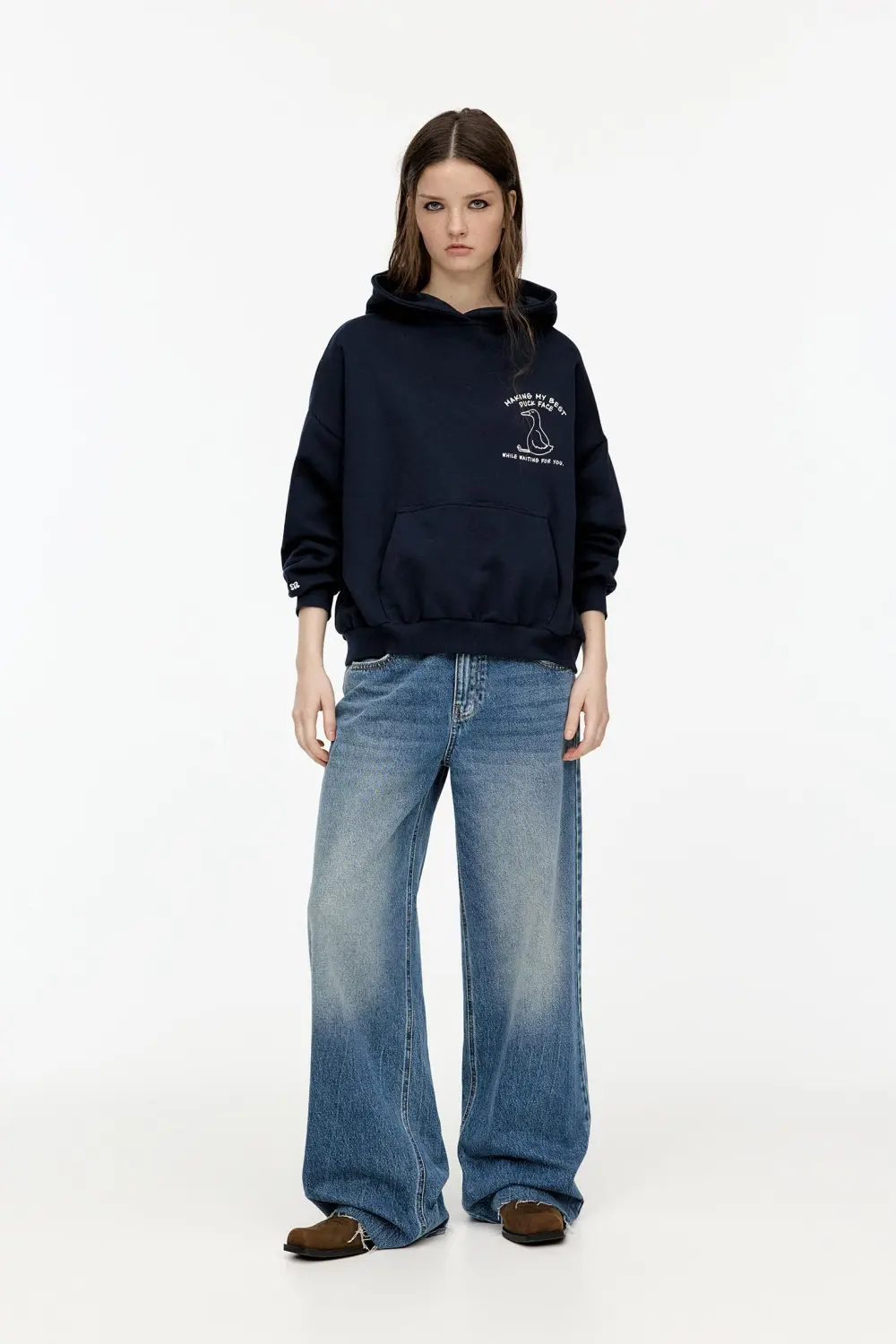 Sudadera capucha gráfico pato