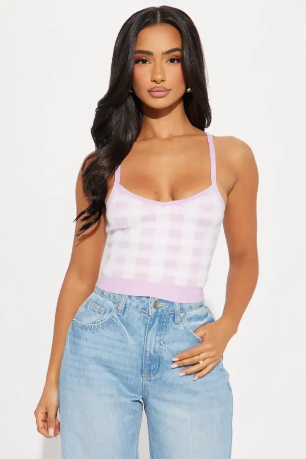 Alysha 2 Piece Sweater Top - Lavender