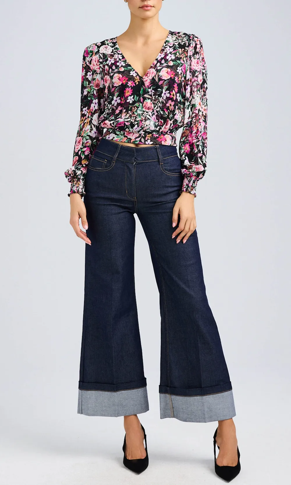 Avanna Floral Wrap Blouse
