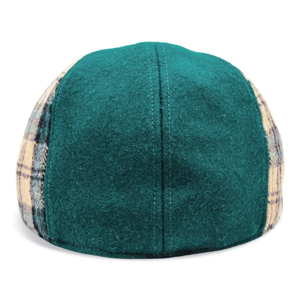 The Craic Boston Scally Cap - Emerald and Ale Plaid