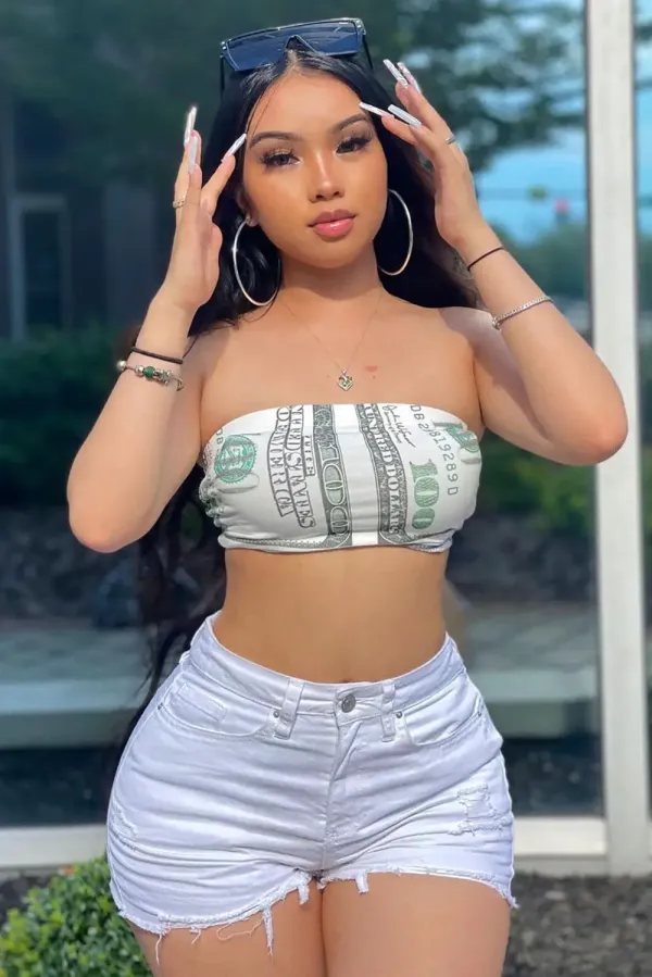 Can't Stop Her Distressed Denim Shorts - White