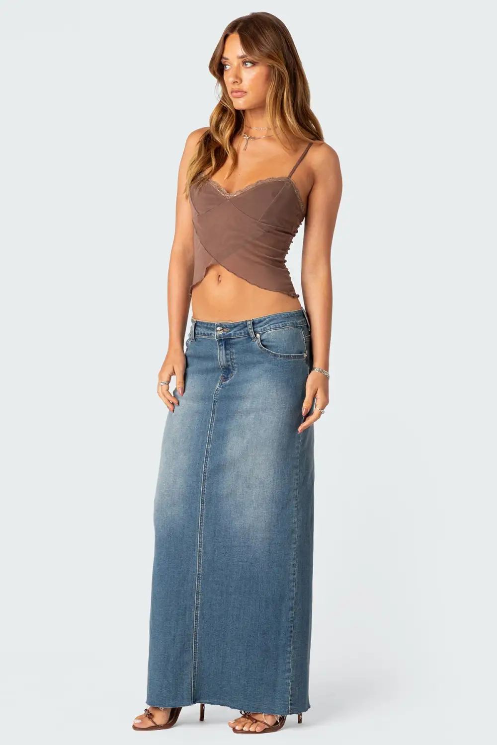 Crossover Mesh Tank Top