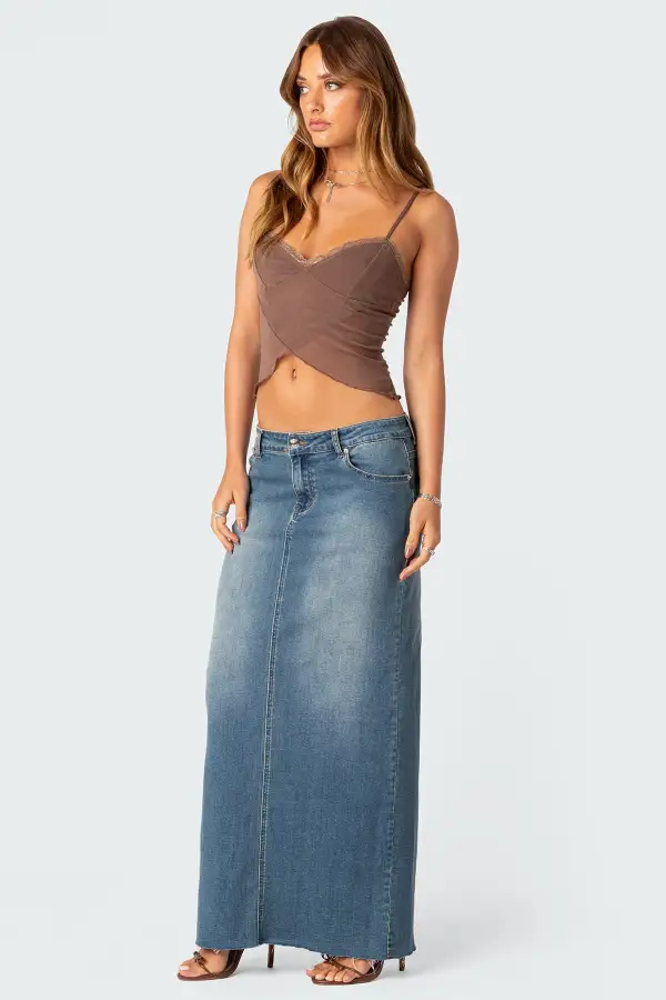 Crossover Mesh Tank Top