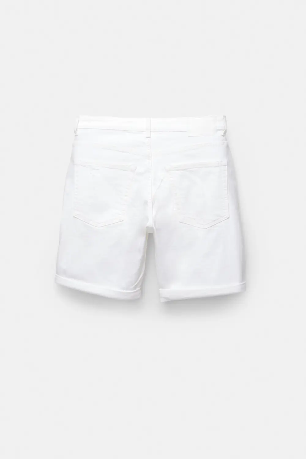 Ripped denim Bermuda shorts