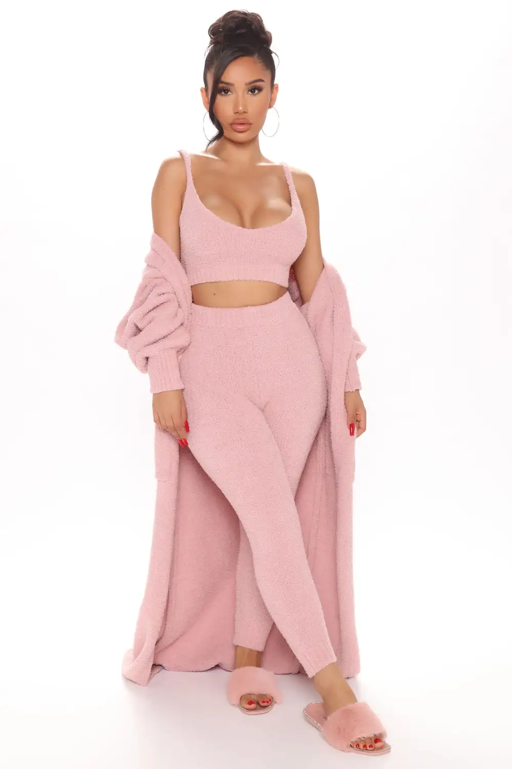 Living In It 3 Piece Legging Set - Pink