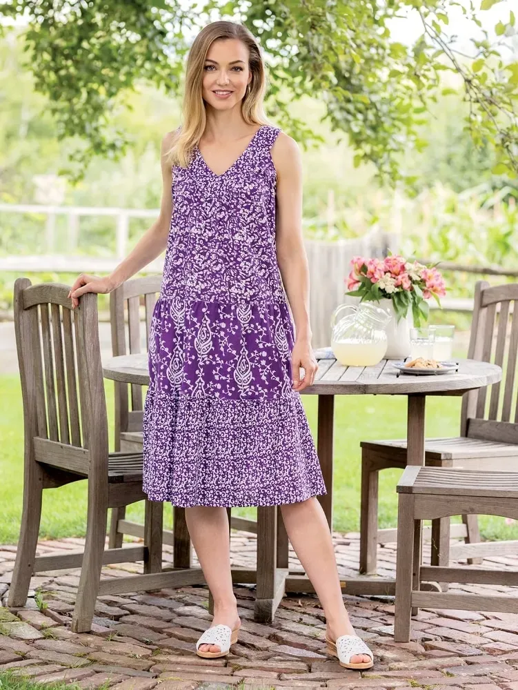 Sleeveless Tiered Muumuu Sundress