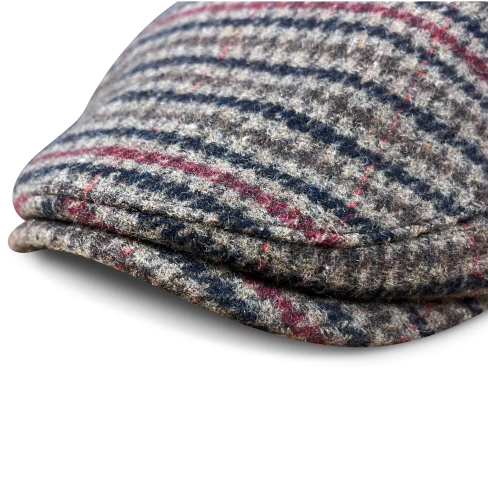The Hound Boston Scally Cap - Brown Houndstooth