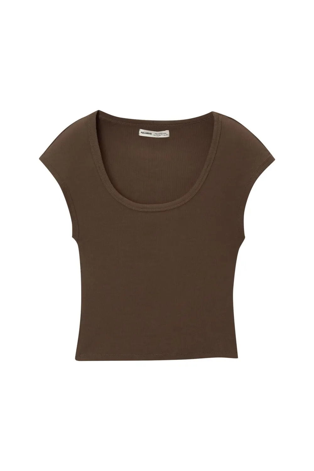 Ribbed short sleeve T-shirt