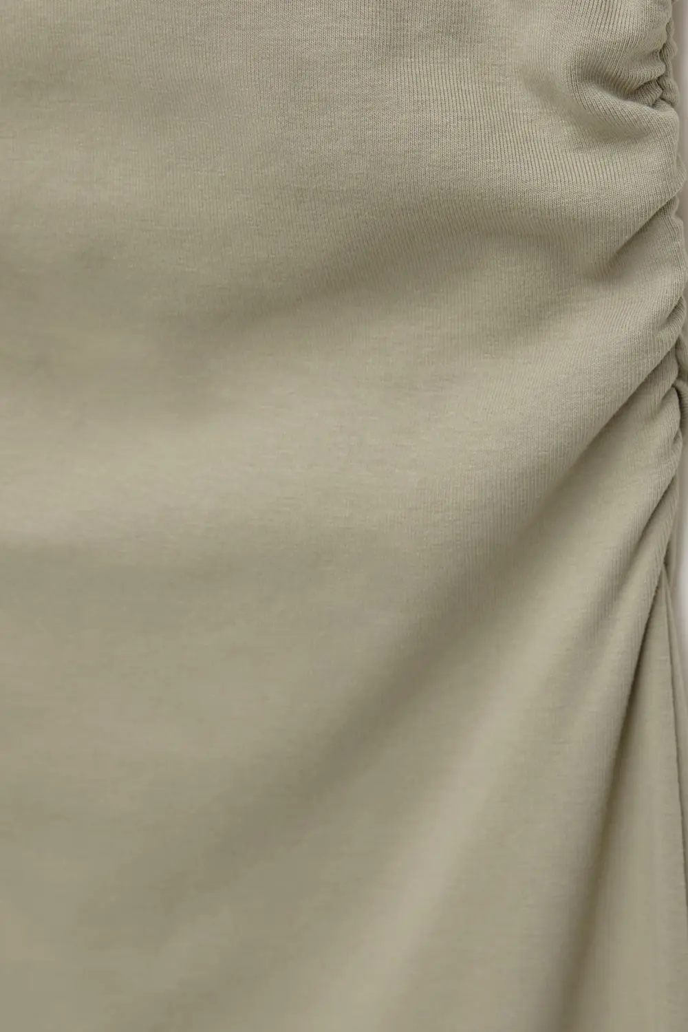 Vestido midi halter frunces