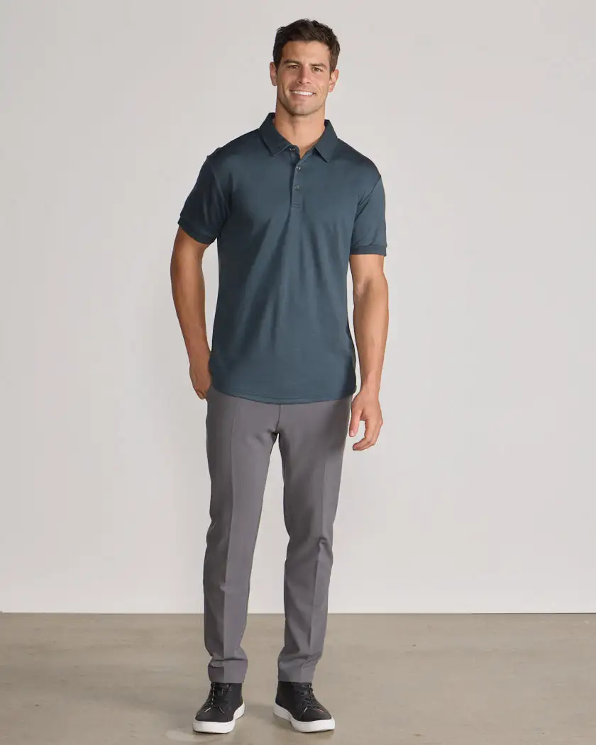 Comfort Wool Short Sleeve Polo