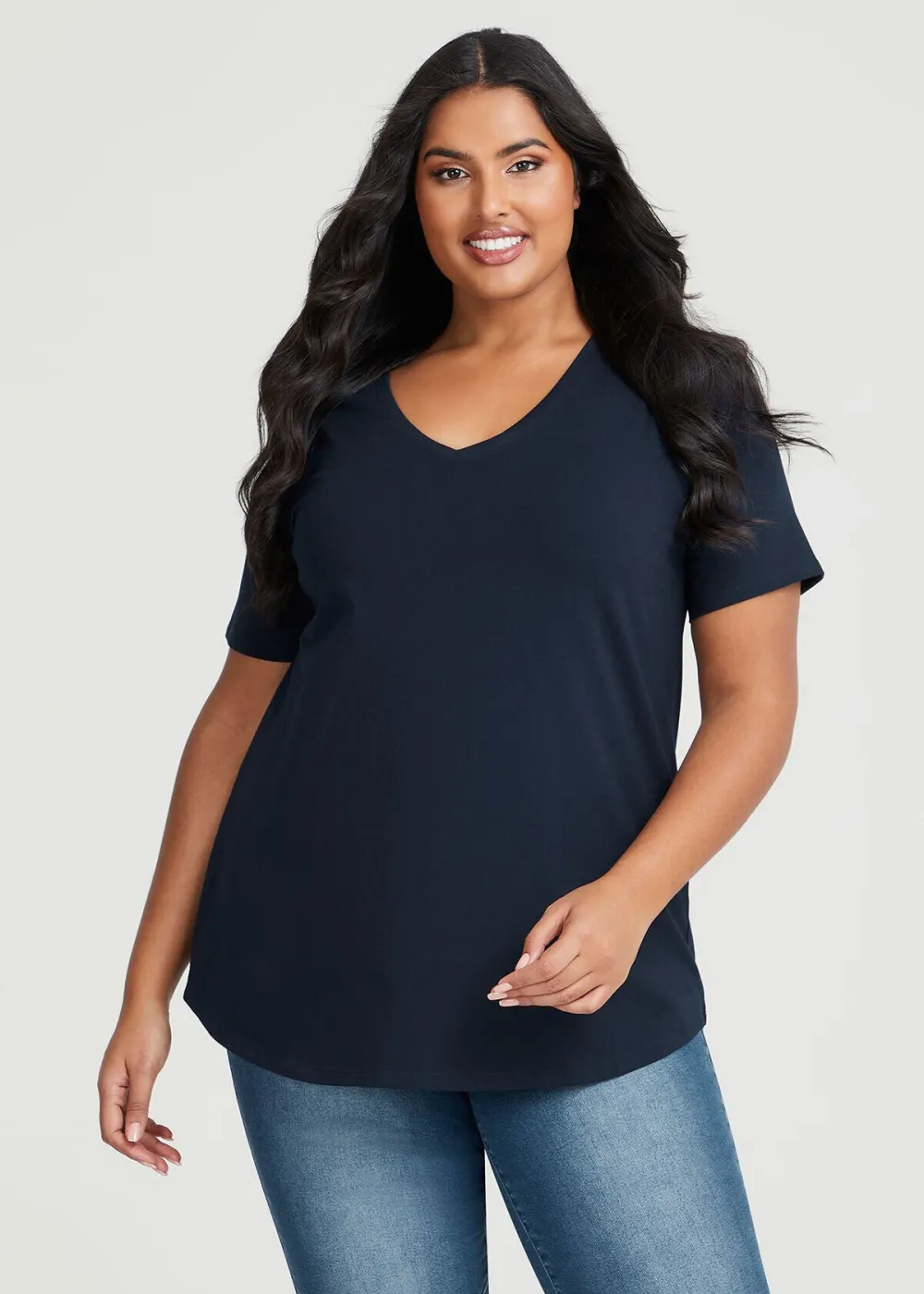 Australian Cotton V-neck T-Shirt