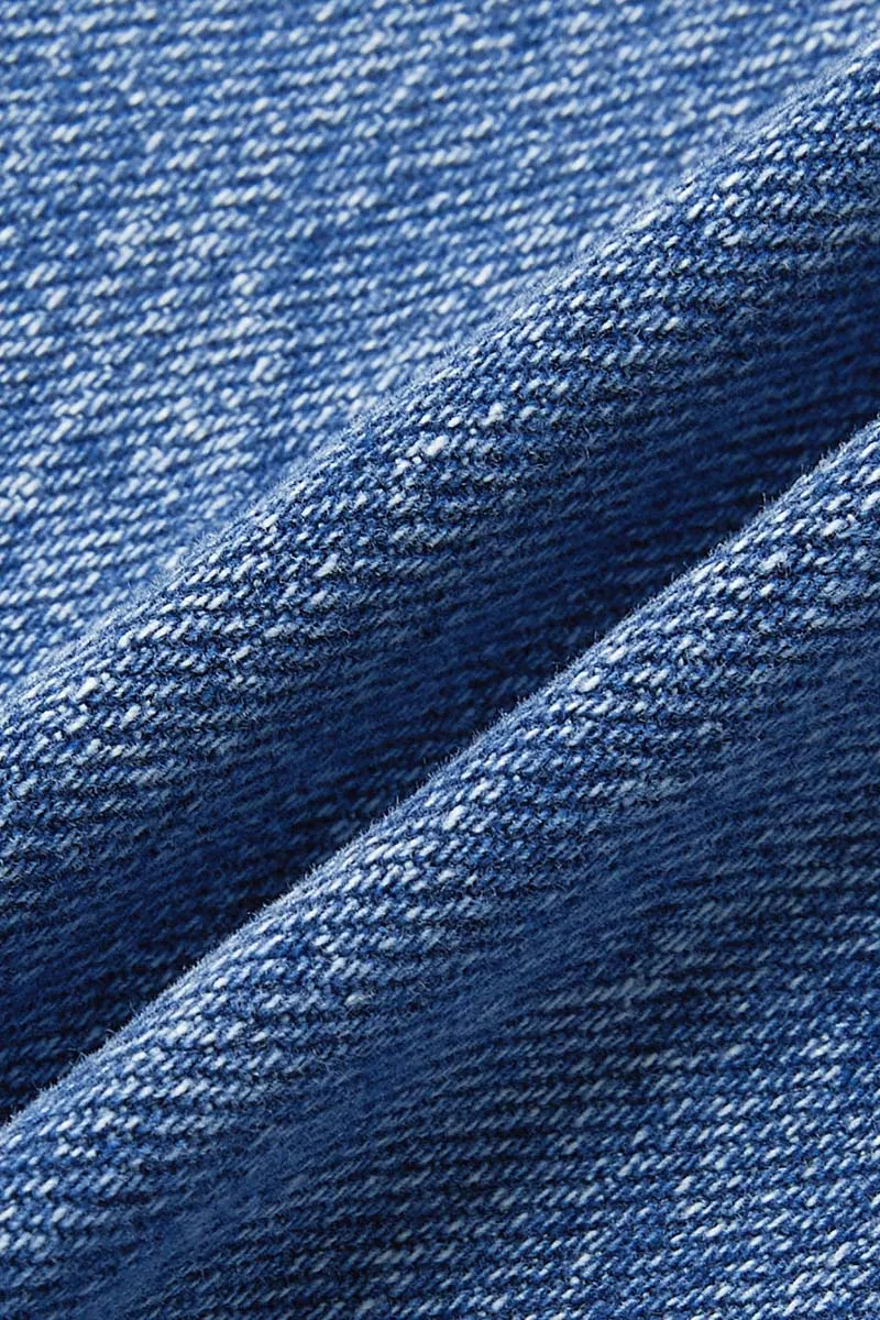 Wash Ripped Mid Rise Barrel Leg Jeans