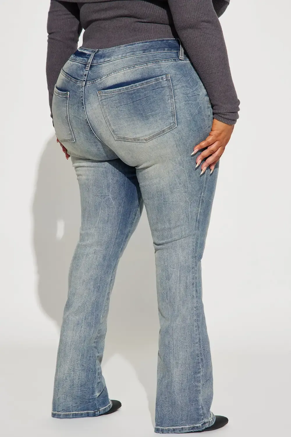 Travel Through Time Stretch Bootcut Jeans - Vintage Wash