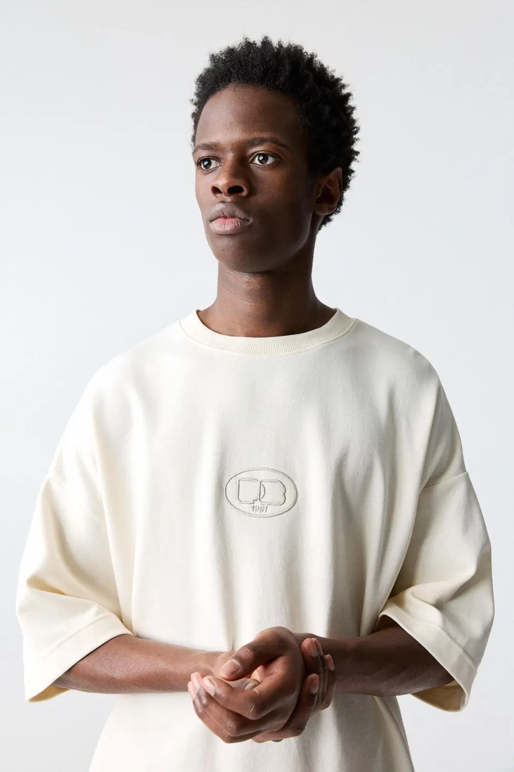 Short sleeve logo sweatshirt